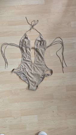 Badeanzug Damen gold Grösse L\XL (16UK)
